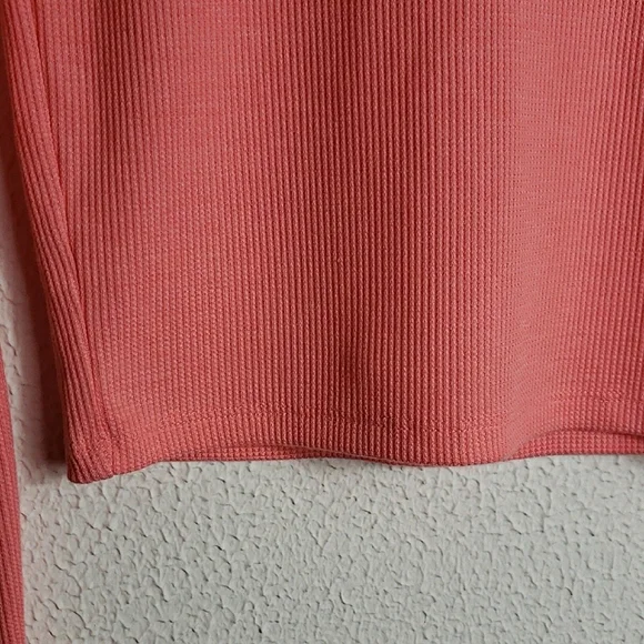 NWT American Eagle AEO Long Sleeve Cropped Hey Baby Mock Neck Tee Medium Preppy - Picture 5 of 12